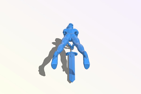 Female swordsman | 3d print model