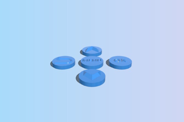 Anet A8 Button Overlays | 3d print model
