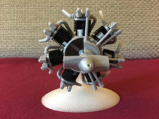 Radial engine printable | 3d print model