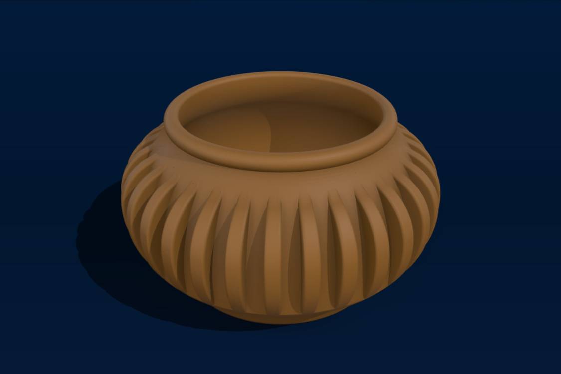 3d printed planter model with STL files