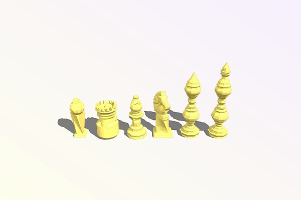 Epic Chess Set | 3d print model