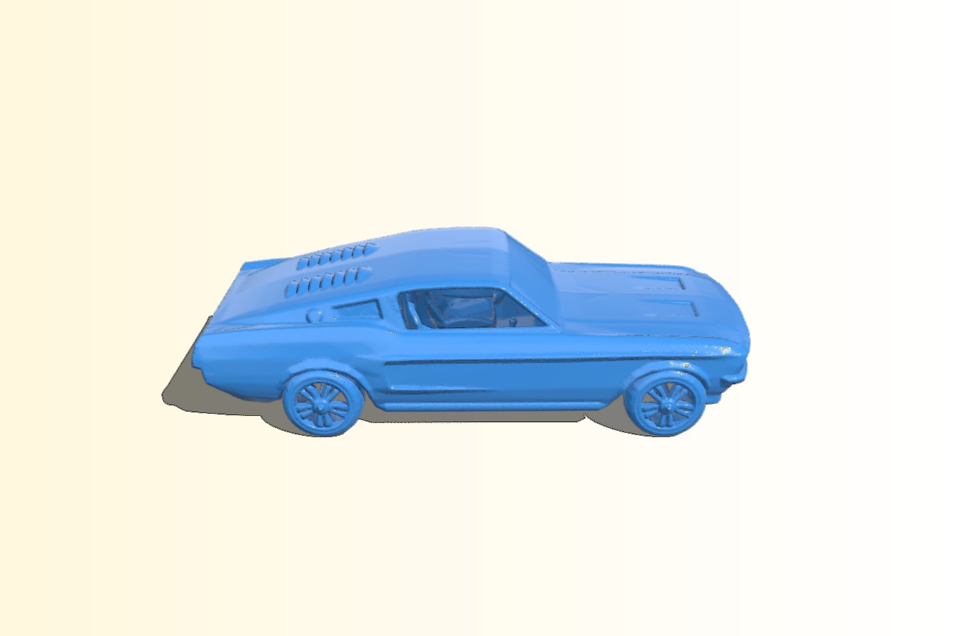 Mustang printable car