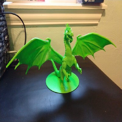 Ancient Green Dragon - Printer Friendly | 3d print model