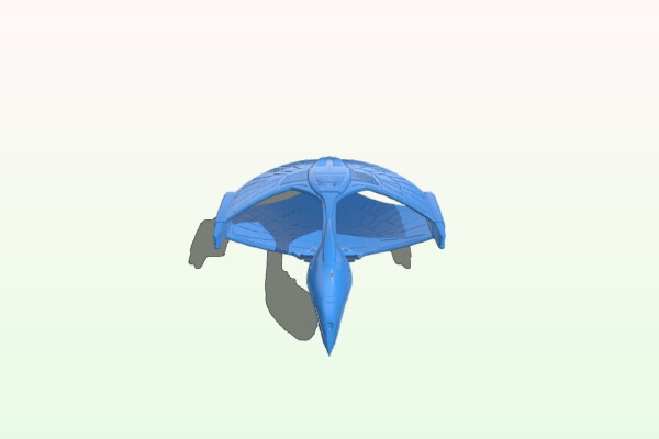 Star Trek - The Next Generation Romulan D'deridex Type Warbird | 3d print model