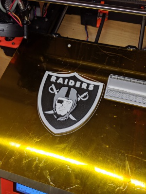 Oakland Raiders - Logo - Multicolor | 3d print model