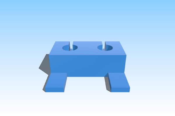 Holder for two Curaprox interdental brushes | 3d print model