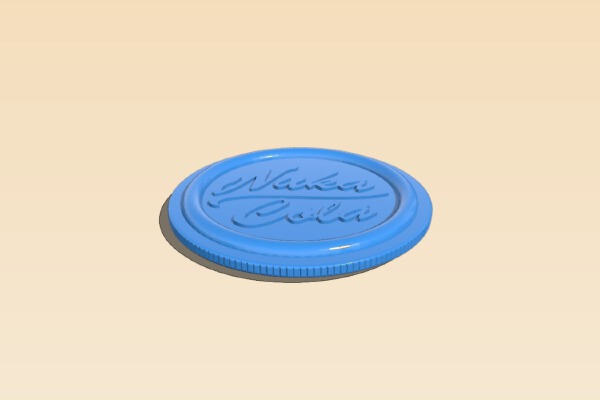 Nuka-Cola Coin Fallout 4 props ready for 3d printing | 3d print model