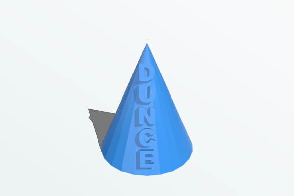 Dunce Cap | 3d print model