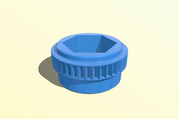 Versa Encoder Hex Bore Gear | 3d print model