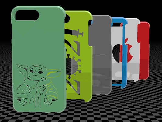 Apple iPhone 6 Plus & 6s Plus & 7 Plus & 8 Plus case | 3d print model