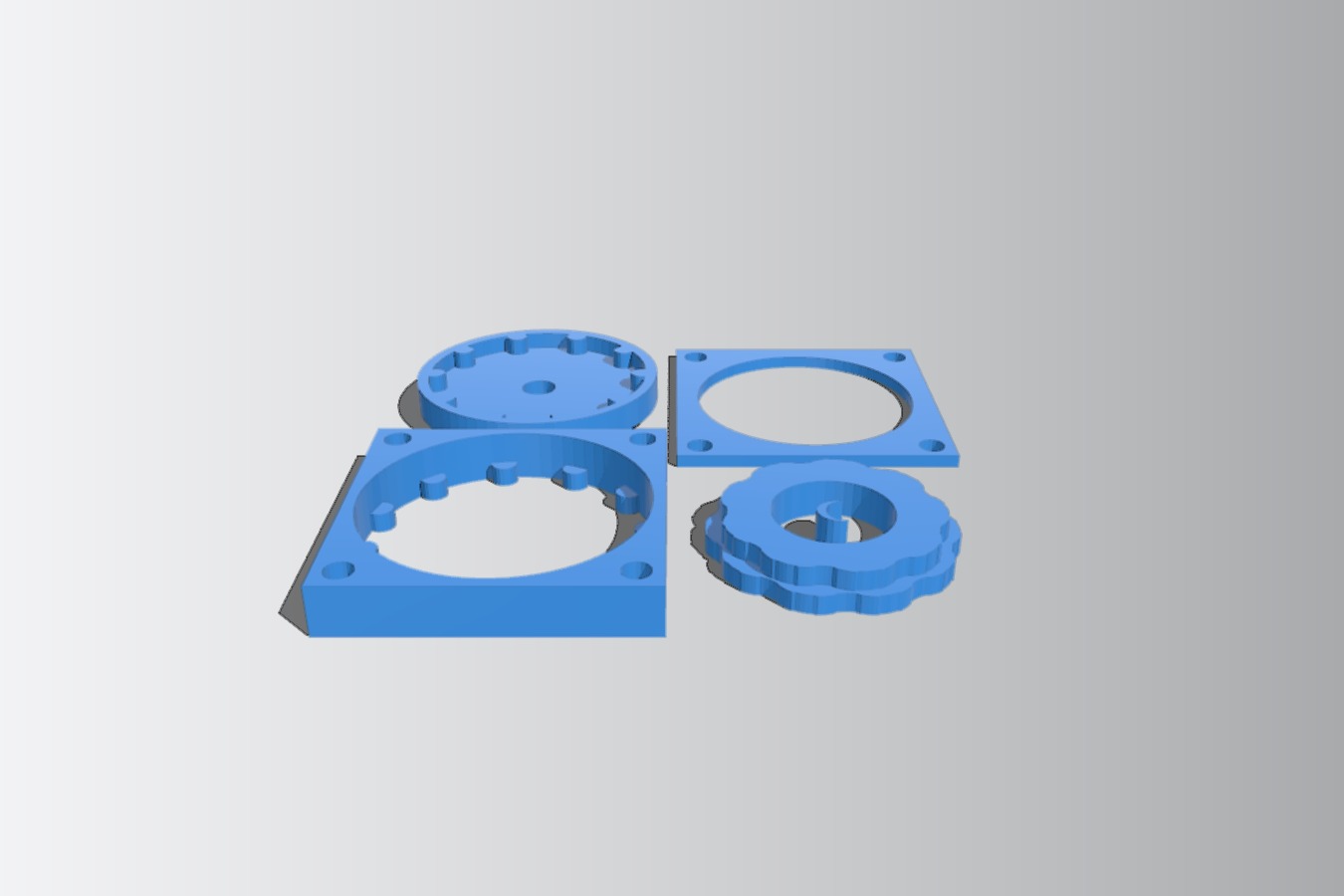 A parameterized hypocycloid gearbox for a NEMA 23 motor part of the Cogburn design for Team Grit Robotics