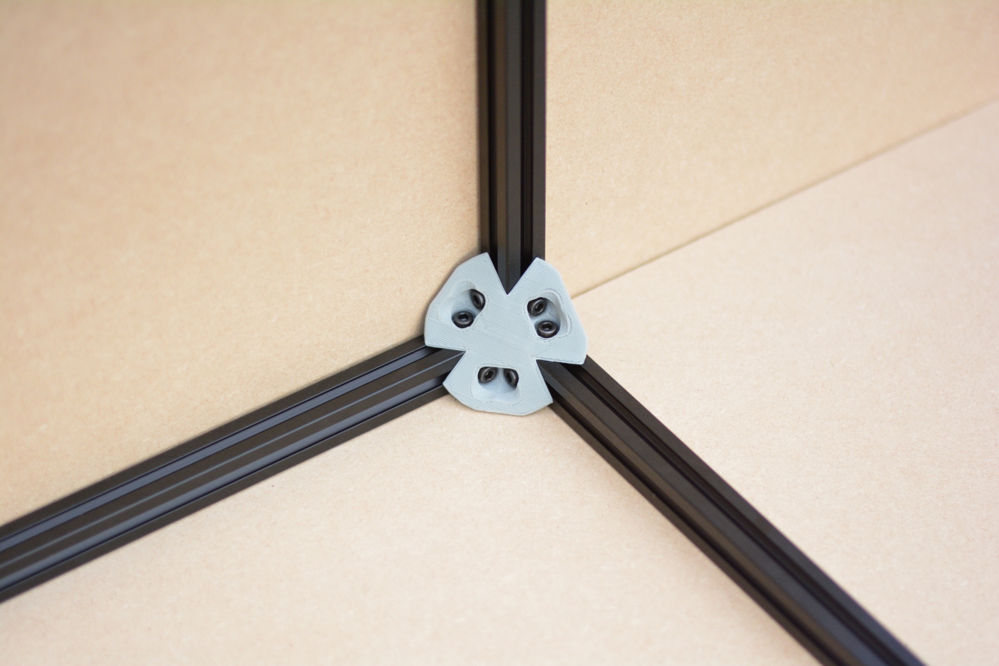 3in1 Inner Corner Angle Bracket for 20mm extrusions