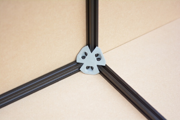 3in1 Inner Corner Angle Bracket for 20mm extrusions | 3d print model