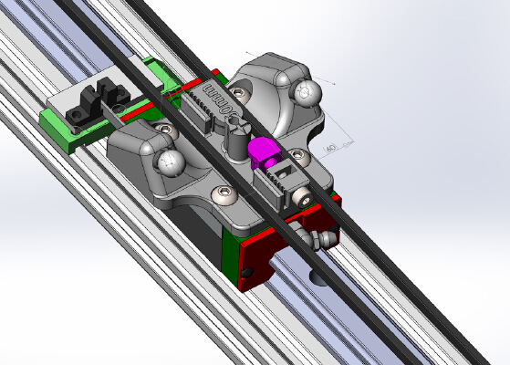 Delta Magnetic carriage for Hiwin rails (source available) | 3d print model
