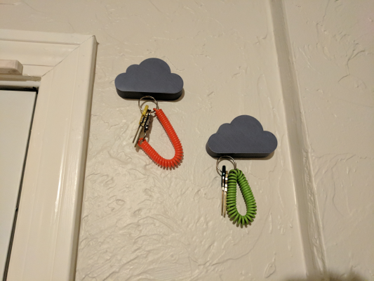 Cloud magnetic key holder | 3d print model