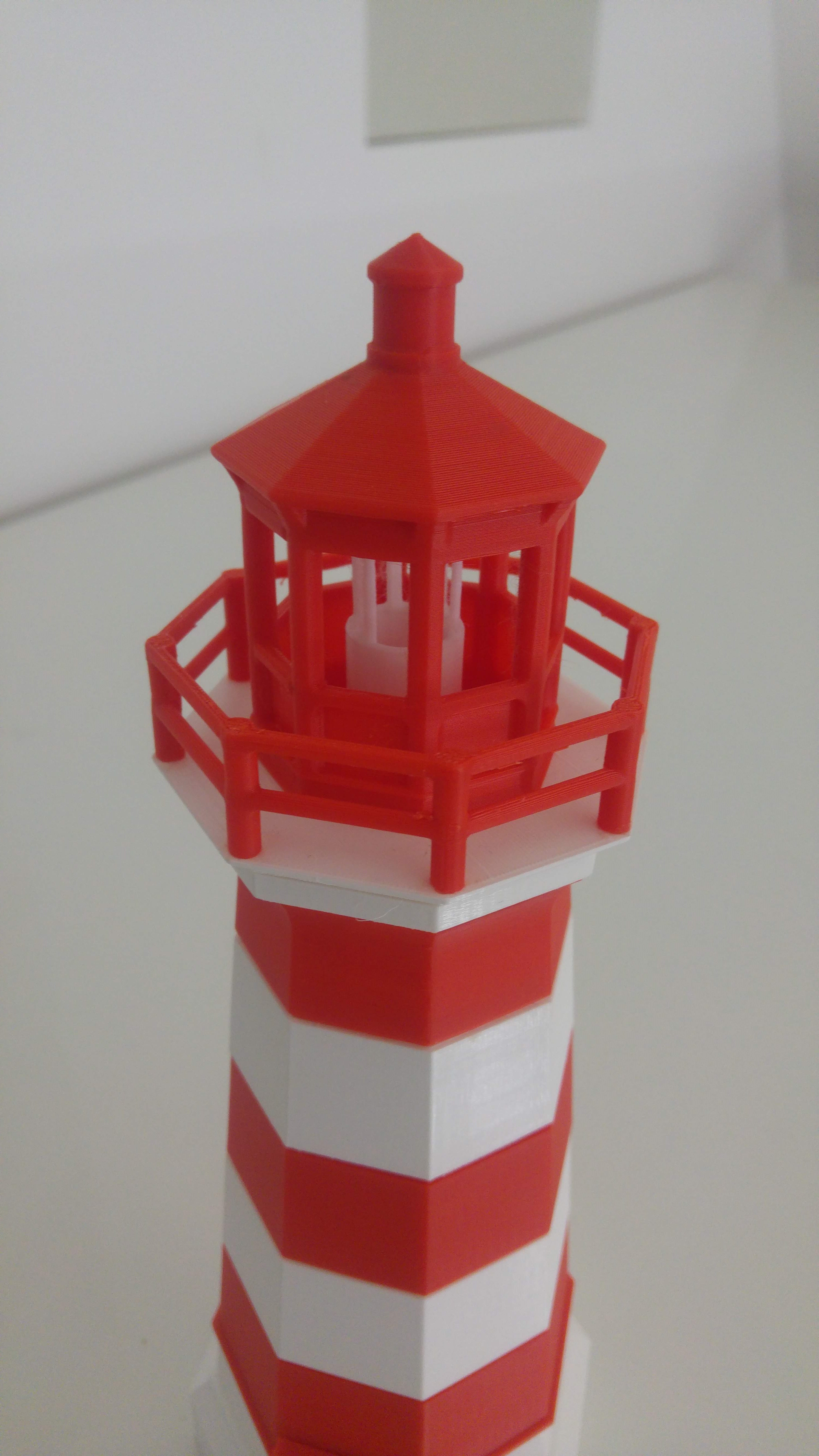 Brier Island Lighthouse  - Enforced & Splitted by color