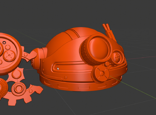 Speculum Canis Pattern Cranial Unit and Pauldrons | 3d print model