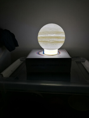 Base for jupiter lamp with 70 mm COB led ring or 5 mm led | 3d print model