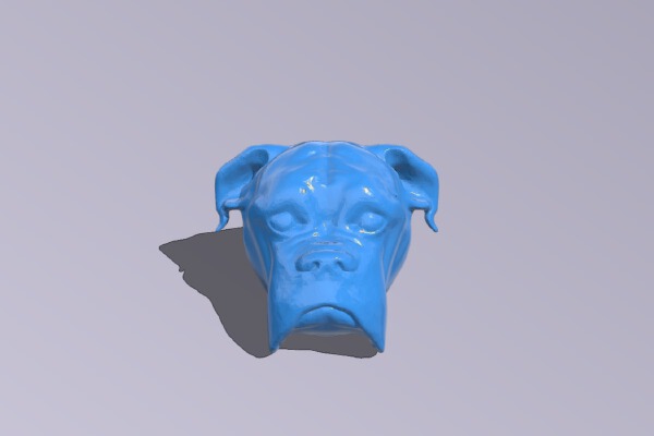 Boxer Head trailer hitch cover | 3d print model