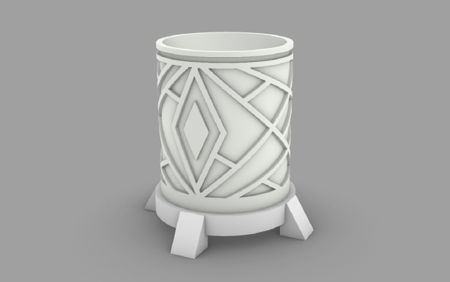 Art Deco Kitchen_bathroom cup | 3d print model
