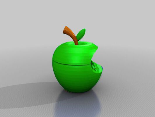 apple grinder bitten | 3d print model