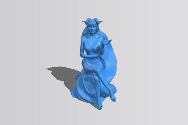 Girl_Demon | 3d print model