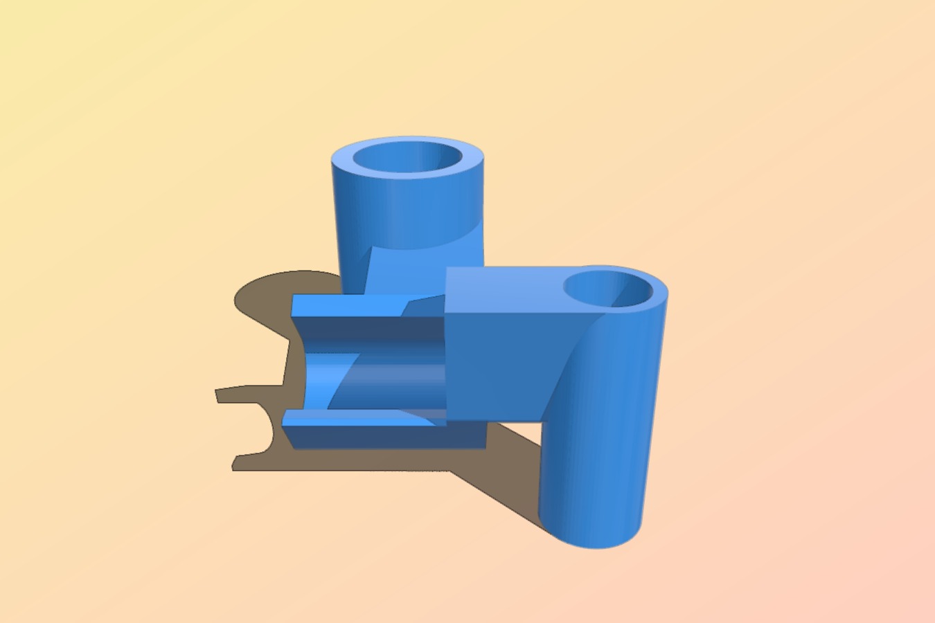 Cable and PTFE filament tube support