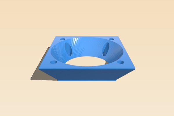 Fan adapter E3D v6 30 to 40mm | 3d print model
