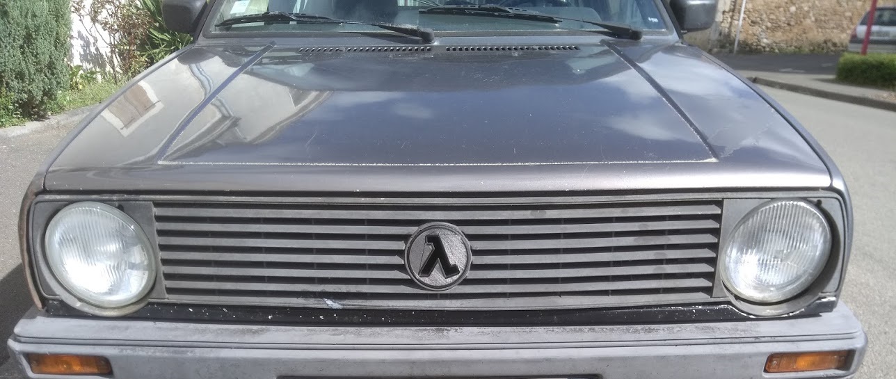 Half-Life Grille logo for Volkswagen Golf mkII before 88'