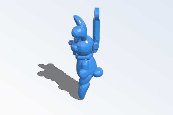 Earring#82: Hang in there, easter bunny! | 3d print model