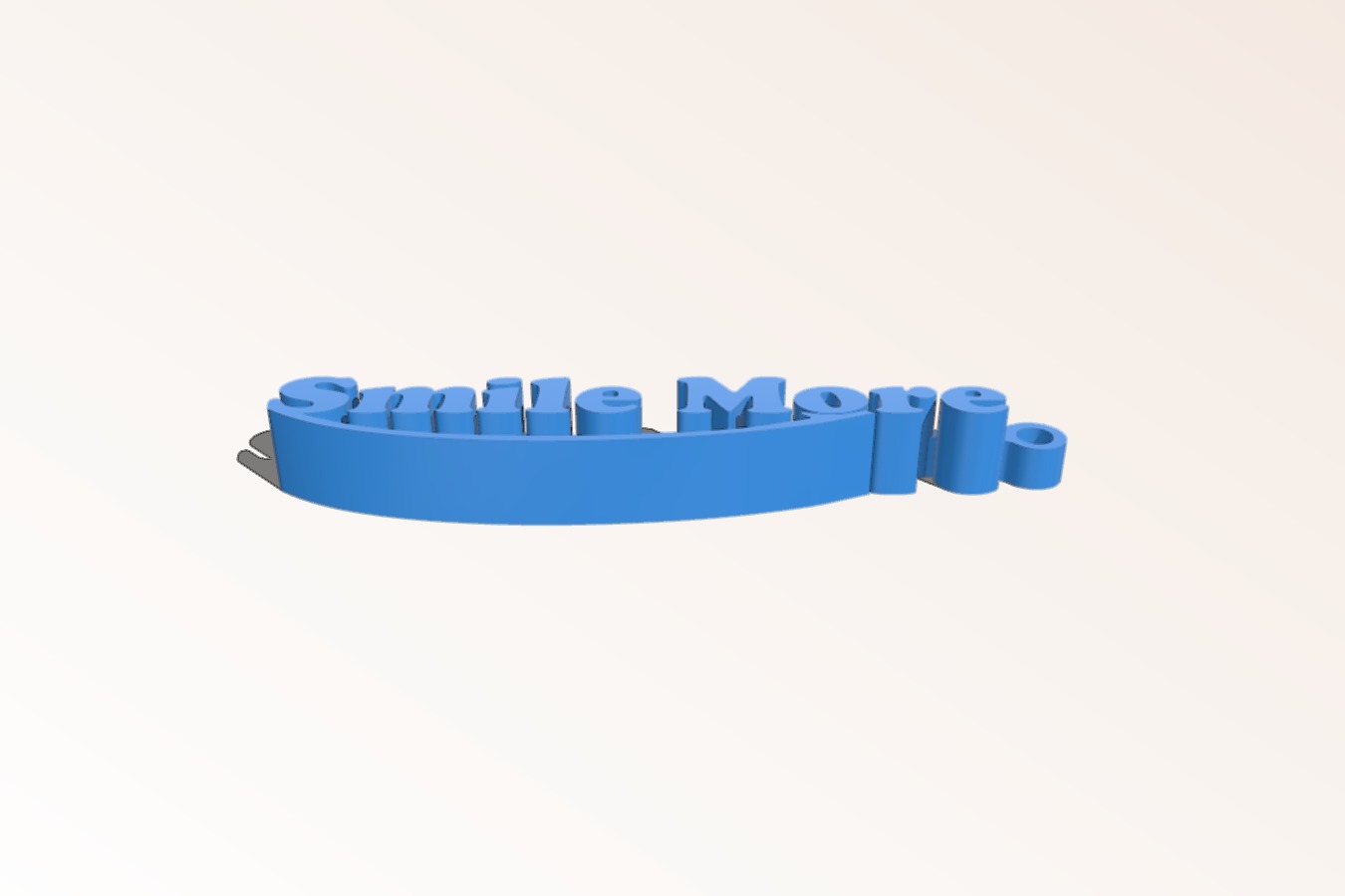 Smile More Keychain