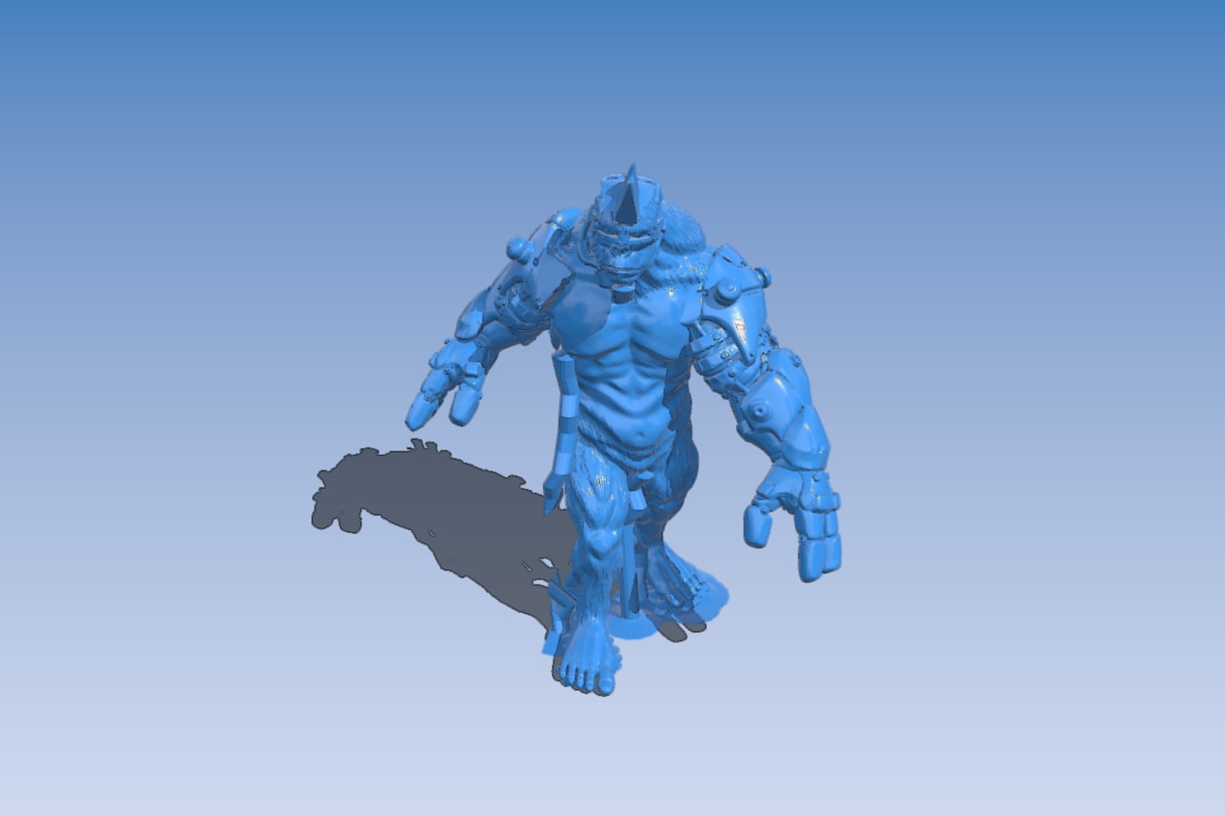 steampunk - cyberpunk yeti #2 - partial supports