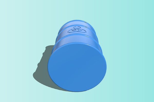 Biohazard Barrel 1:10 Scale | 3d print model