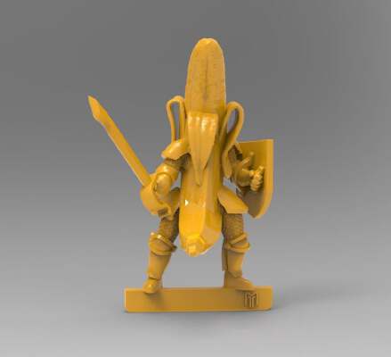 28mm - Banana Knight v2 - Redux ! | 3d print model