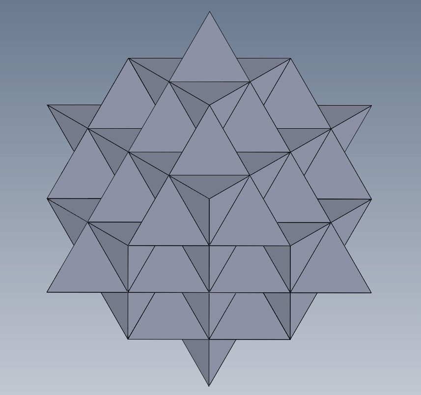 64 Tetrahedron Grid