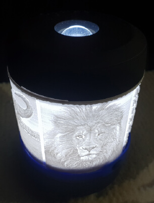 Lithophane LED Lantern | 3d print model