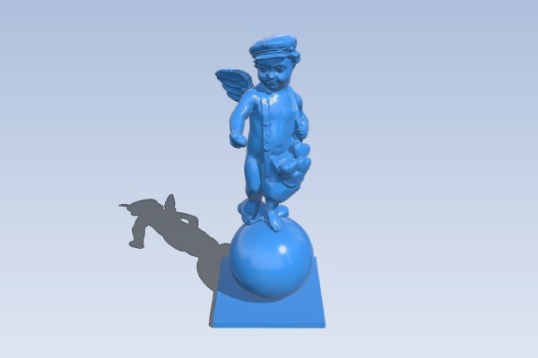 Winged boy | 3d print model