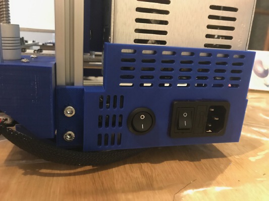 360W Power Supply Cover and Mount | 3d print model