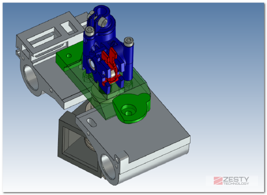 Nimble V1 Robo3D quick release mount | 3d print model