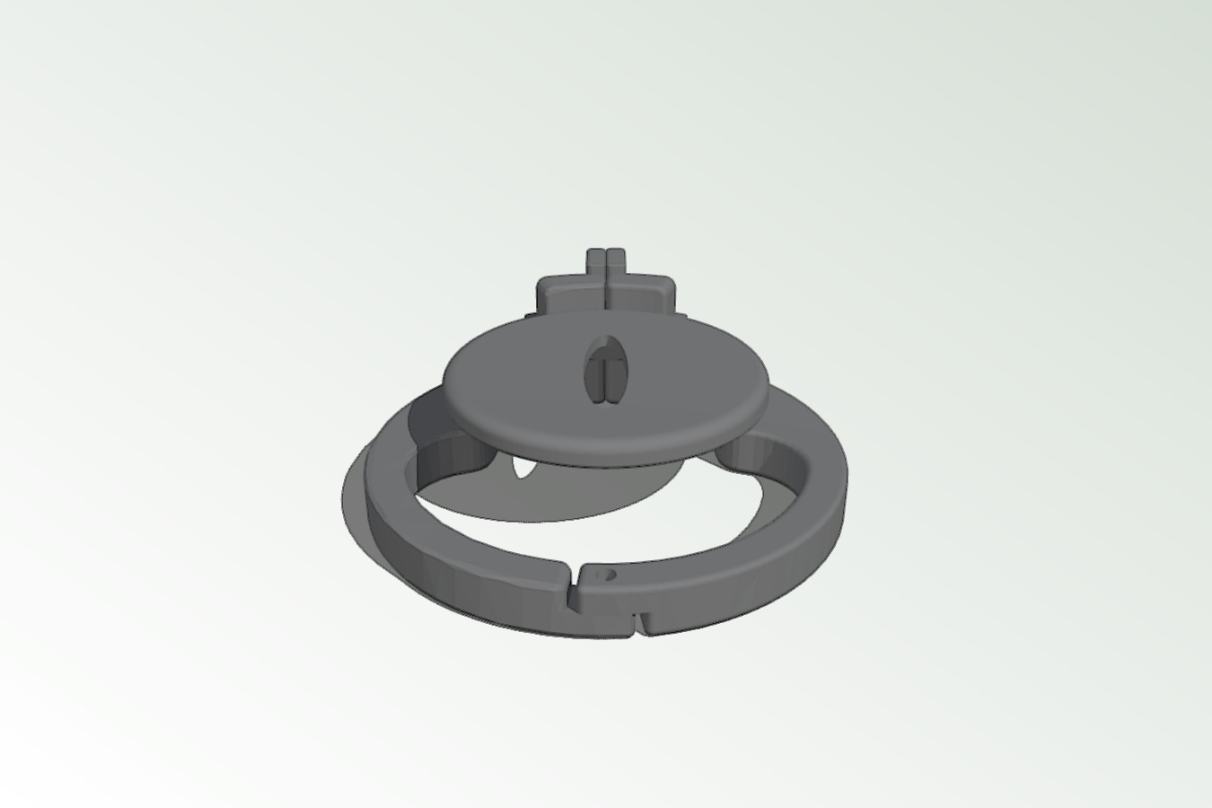 Flat Chastity cage
