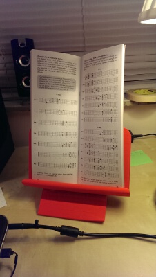 Desktop Music Stand | 3d print model