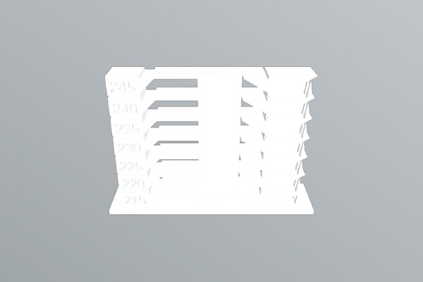 Custom Compact PETG TempTower (Remix) | 3d print model