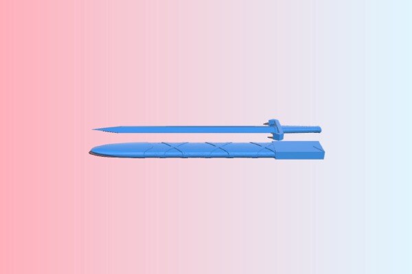 Izuku Midoriya Fantasy Sword _ Cosplay Prop | 3d print model