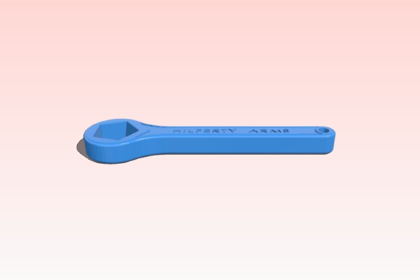 Fire Hydrant Wrench _ Spanner | 3d print model