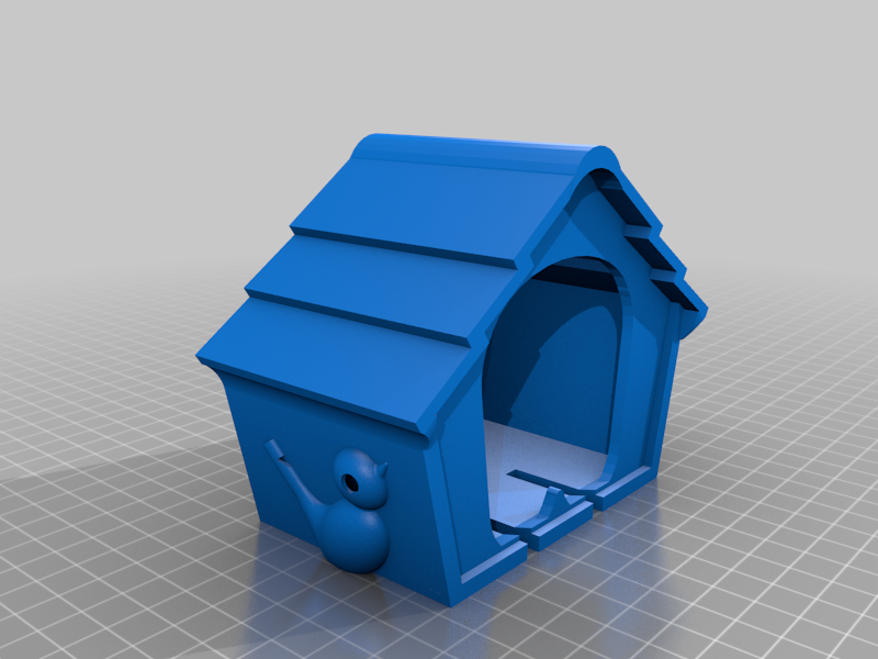 Birdhouse Keychain Holder