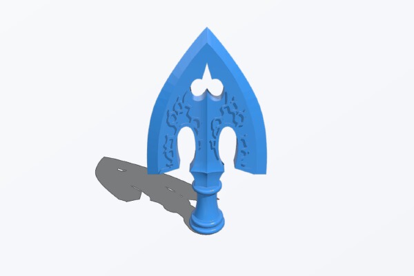 Stand Arrow w_.5" Dowel Slot | 3d print model