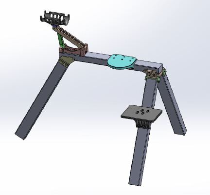 Rifle Rest, Bench, Foldable | 3d print model