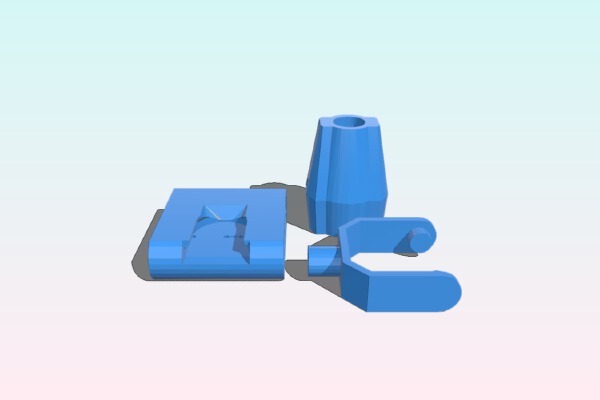 Stage Light ReRe-Mix For 5mm LED and CR2032 cell | 3d print model