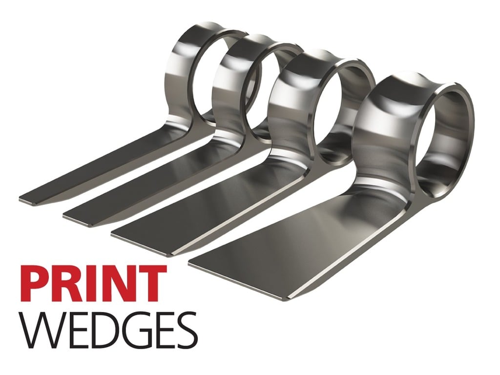 Print Removal Wedges to keep sharp tools away from your fingers