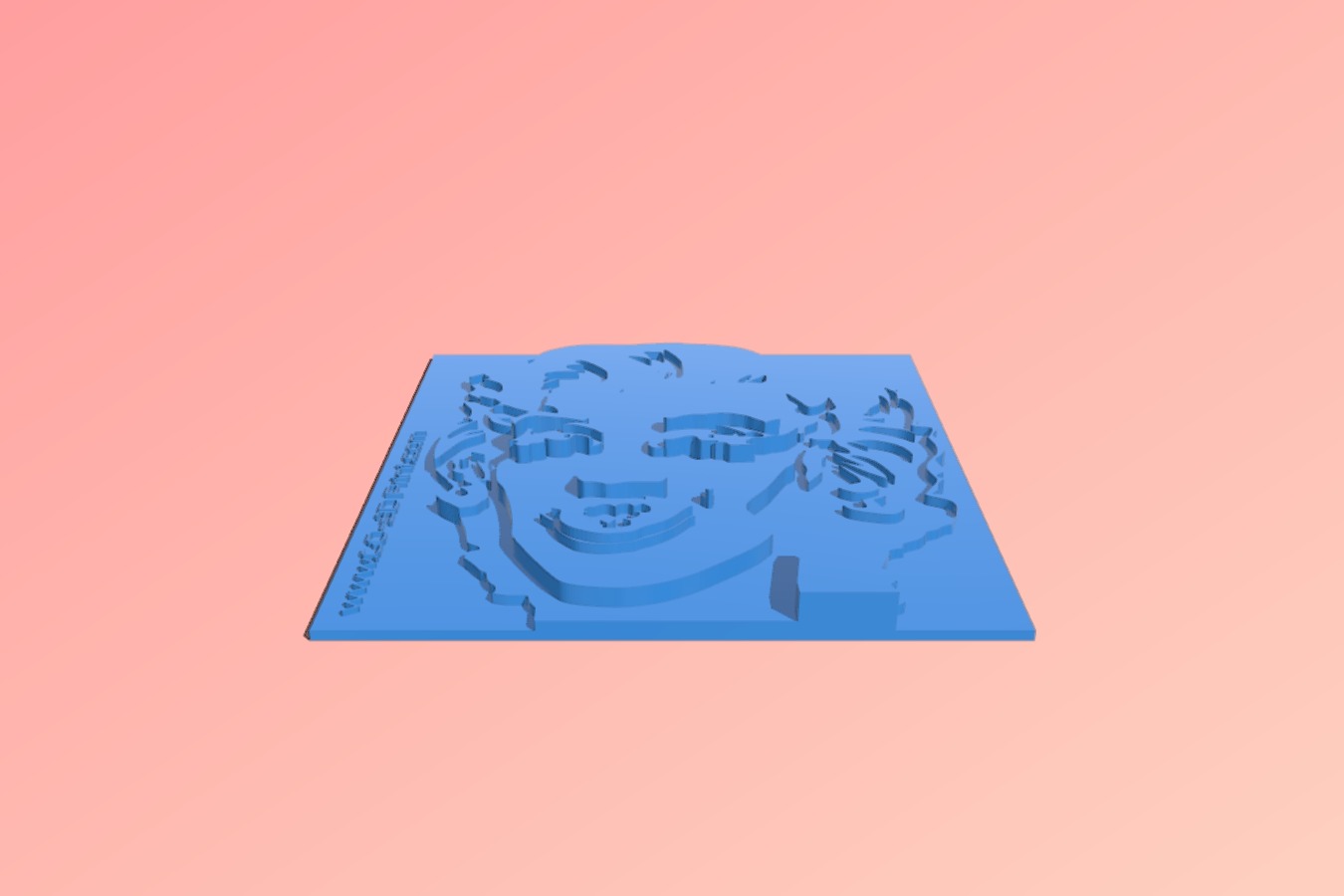 3d Printed Andy Warhol Marilyn Monroe 1967 hot pink